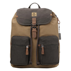 TRP0417 Troop London Heritage Cotton Twill Backpack, Daypack, Travel Backpack, Rucksack