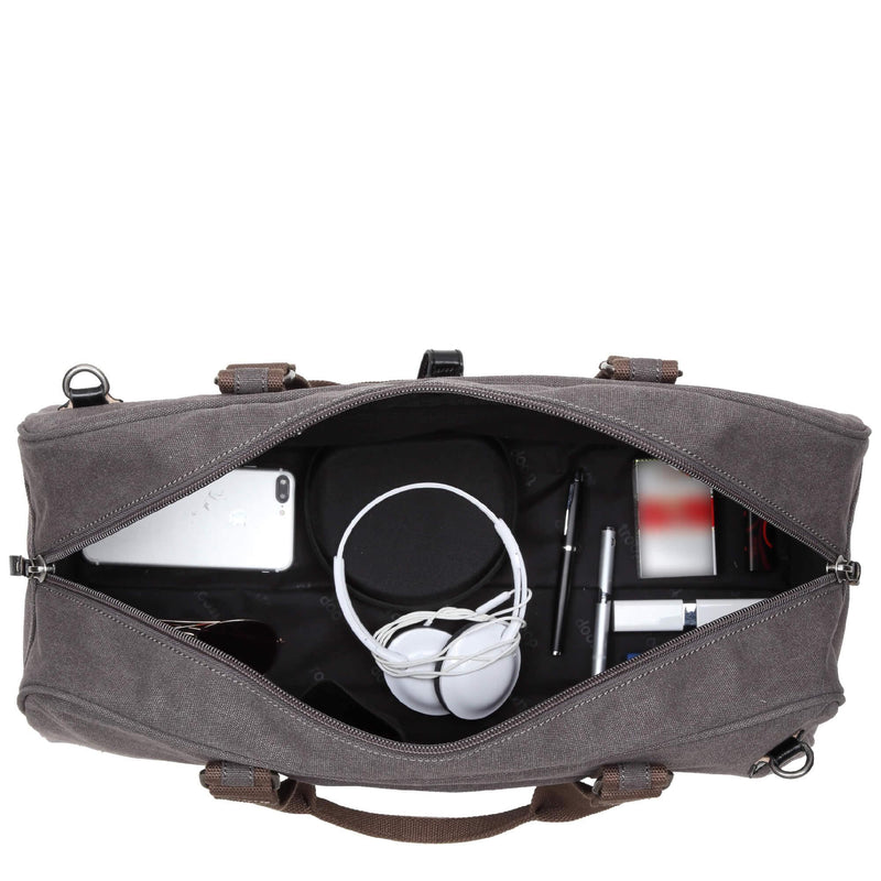 TRP0389 Troop London Classic Canvas Travel Duffel Bag, Large Holdall