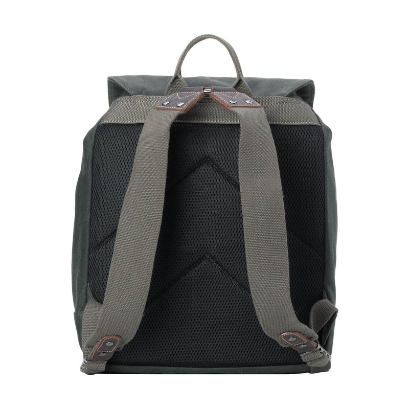 TRP0442 Troop London Heritage Canvas Laptop Backpack, Smart Casual Daypack, Tablet Friendly Backpack