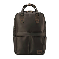TRP0528 Troop London Heritage Nylon Backpack, Laptop Backpack with Dual Top Snap Handles