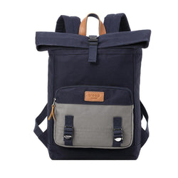 TRP0498 Troop London Heritage Canvas Laptop Backpack, Canvas Backpack for Travel and Work - Troop London 
